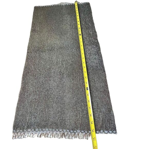 Vintage Heavy Beaded Table Runner Dining Decor 30”x 14 1/2” Bronze Gold Beading - Picture 4 of 16